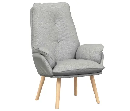 Atpūtas Krēsls Mākonīga Pelēka Auduma Vidaxl