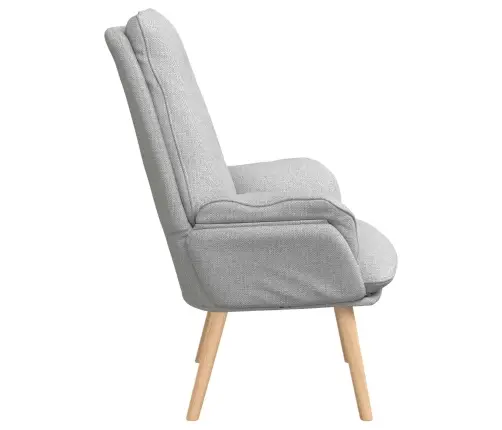 Atpūtas Krēsls Mākonīga Pelēka Auduma Vidaxl