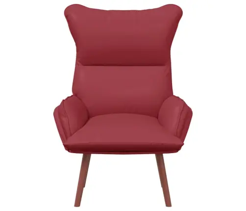 Atpūtas Krēsls Vīna Sarkanā Mākslīgā Āda Vidaxl