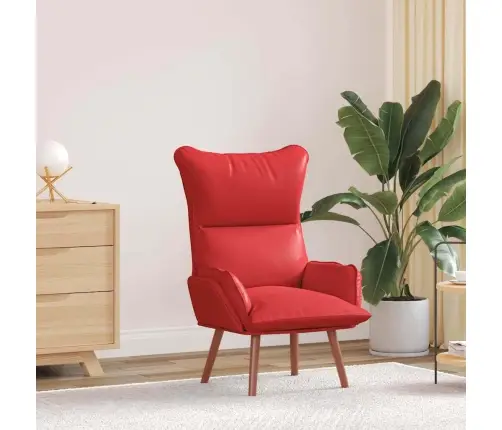Atpūtas Krēsls Sarkans Mākslīgā Āda Vidaxl Atpūtas Krēsls Sarkans Mākslīgā Āda Vidaxl