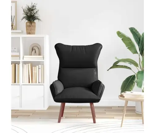 Relaksējošs Krēsls Melns Mākslīgā Āda Vidaxl