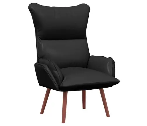 Relaksējošs Krēsls Melns Mākslīgā Āda Vidaxl