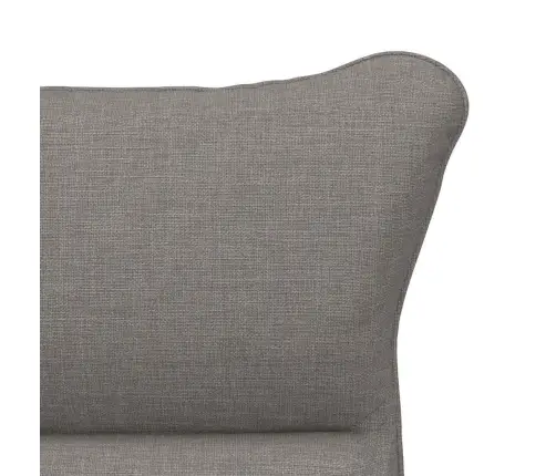 Relaksējošs Krēsls Pelēkbrūna 69 X 74 X 93 Cm Audums Vidaxl