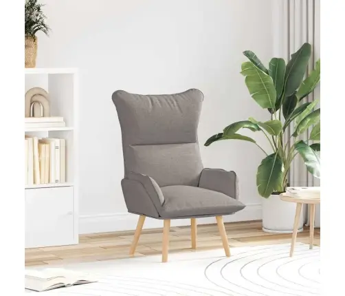 Relaksējošs Krēsls Pelēkbrūna 69 X 74 X 93 Cm Audums Vidaxl