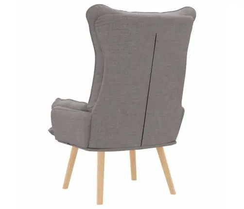 Relaksējošs Krēsls Pelēkbrūna 69 X 74 X 93 Cm Audums Vidaxl