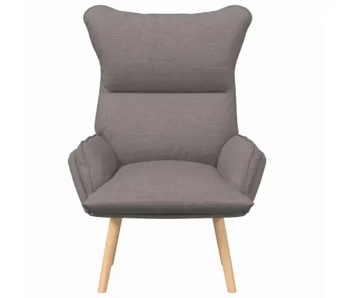 Relaksējošs Krēsls Pelēkbrūna 69 X 74 X 93 Cm Audums Vidaxl
