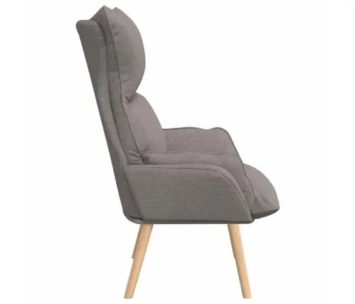 Relaksējošs Krēsls Pelēkbrūna 69 X 74 X 93 Cm Audums Vidaxl