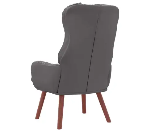 Relaksējošais Krēsls Pelēkā Mākslīgā Āda Vidaxl