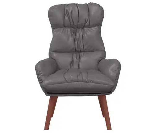 Relaksējošais Krēsls Pelēkā Mākslīgā Āda Vidaxl