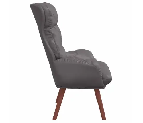 Relaksējošais Krēsls Pelēkā Mākslīgā Āda Vidaxl