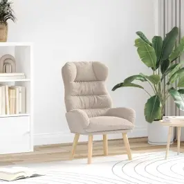 Atsipalaidavimo Kėdė Šviesiai Pilka 69 X 74 X 93 Cm Audinys