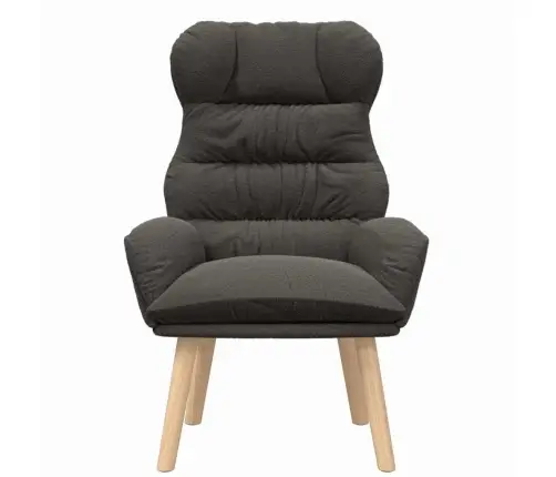 Relaksējošs Krēsls Tumši Pelēks Pūkains Audums Vidaxl