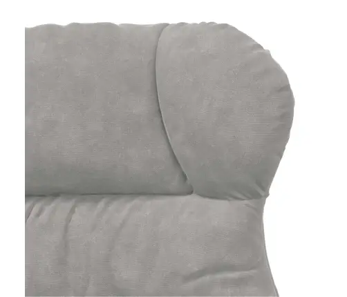 Relaksācijas Krēsls Gaiši Pelēks Samts Vidaxl