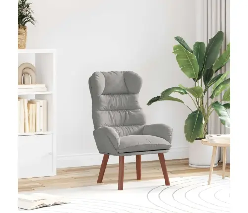 Relaksācijas Krēsls Gaiši Pelēks Samts Vidaxl