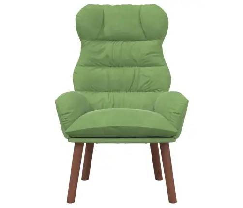 Relaksējošs Krēsls Gaiši Zaļš Samts Vidaxl