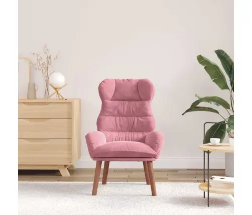 Relaksējošs Krēsls Rozā Samts Vidaxl