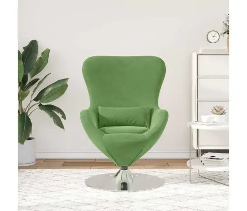 Olu Krēsls Gaiši Zaļš Samts Vidaxl