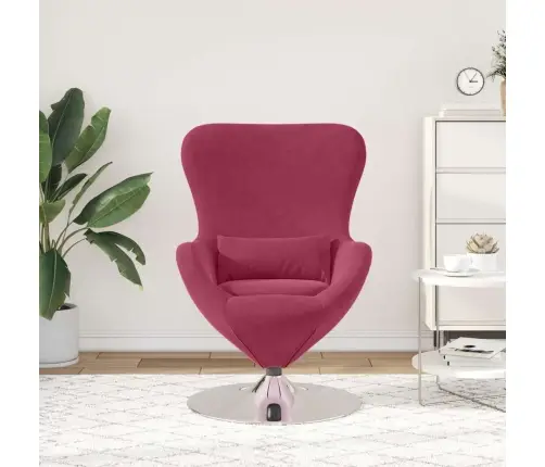 Olu Krēsls Vīna Sarkans Samts Vidaxl
