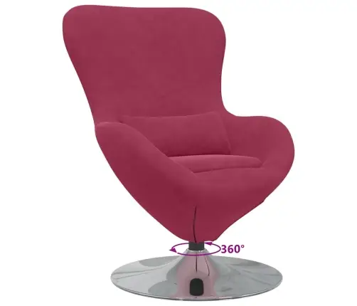 Olu Krēsls Vīna Sarkans Samts Vidaxl