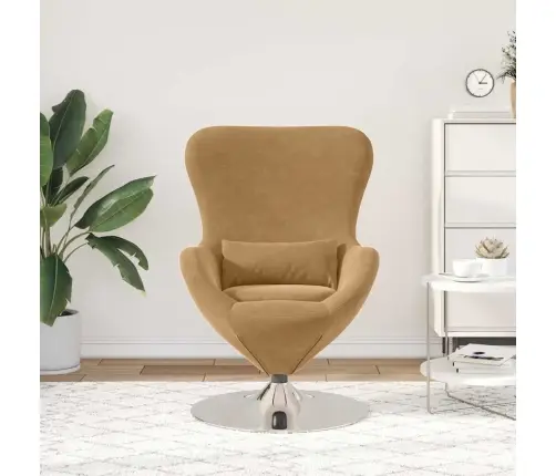 Olu Krēsls Brūns Samts Vidaxl Olu Krēsls Brūns Samts Vidaxl