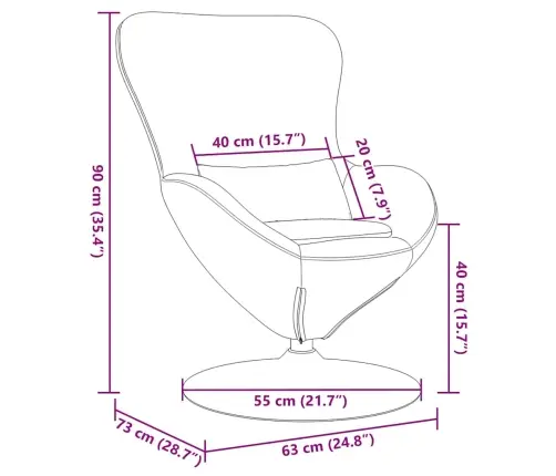 Olu Krēsls Brūns Samts Vidaxl Olu Krēsls Brūns Samts Vidaxl