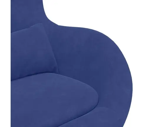 Ovālais Krēsls Policijas Zilā Samta Vidaxl Ovālais Krēsls Policijas Zilā Samta Vidaxl