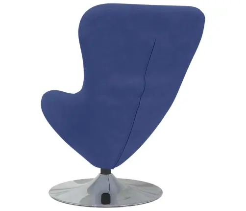 Ovālais Krēsls Policijas Zilā Samta Vidaxl Ovālais Krēsls Policijas Zilā Samta Vidaxl