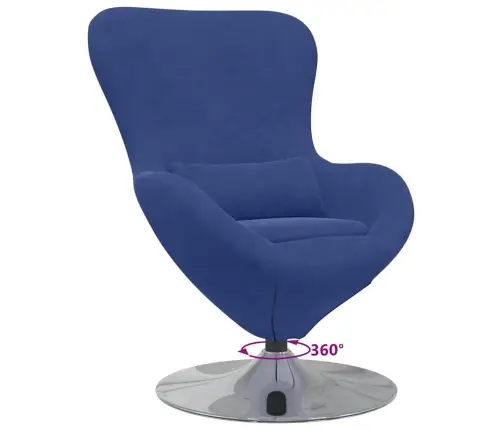 Ovālais Krēsls Policijas Zilā Samta Vidaxl Ovālais Krēsls Policijas Zilā Samta Vidaxl