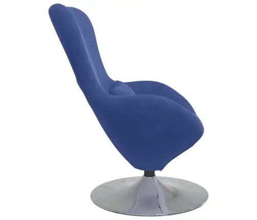 Ovālais Krēsls Policijas Zilā Samta Vidaxl Ovālais Krēsls Policijas Zilā Samta Vidaxl