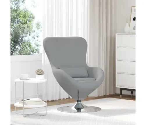 Olu Krēsls Gaiši Pelēks Audums Vidaxl