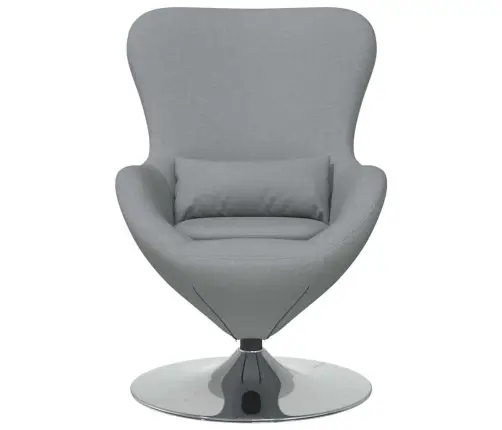 Olu Krēsls Gaiši Pelēks Audums Vidaxl