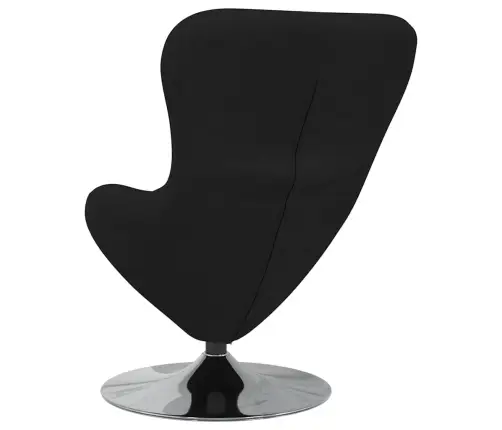 Kiaušinio Formos Krėslas Juoda 63 X 73 X 90 Cm Audinys