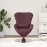 Kiaušinio Formos Krėslas Violetinė 63 X 73 X 90 Cm Audinys