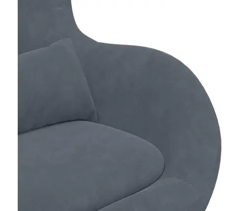 Olu Krēsls Ar Pēdu Balstu Tumši Pelēks Z Velvet Vidaxl Olu Krēsls Ar Pēdu Balstu Tumši Pelēks Z Velvet Vidaxl