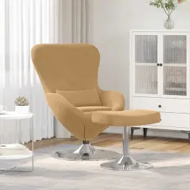 Munatool Koos Jalatoega Pruun 63 X 73 X 90 Cm Samet