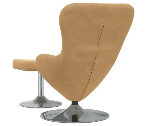 Munatool Koos Jalatoega Pruun 63 X 73 X 90 Cm Samet
