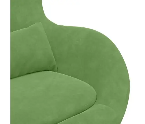 Olu Krēsls Gaiši Zaļš Samts Vidaxl