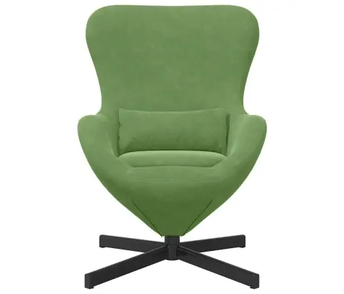 Olu Krēsls Gaiši Zaļš Samts Vidaxl