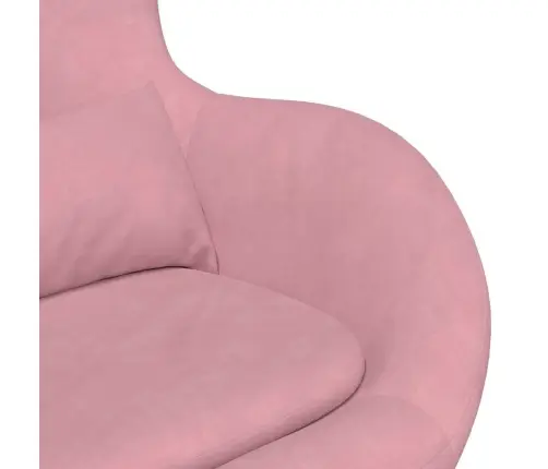 Olu Krēsls Rozā Zīda Vidaxl