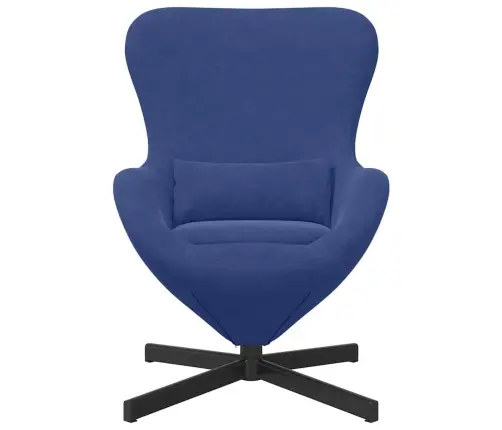 Olu Krēsls Policijas Zils Samts Vidaxl