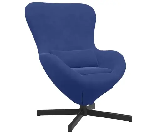 Olu Krēsls Policijas Zils Samts Vidaxl