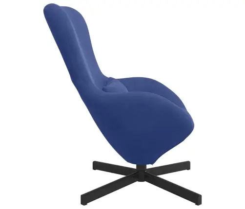 Olu Krēsls Policijas Zils Samts Vidaxl