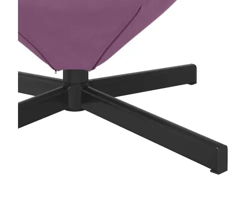 Olu Krēsls Purpura Samts Vidaxl