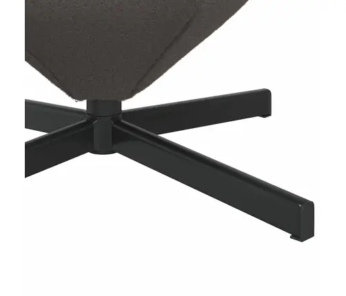 Kiaušinio Formos Krėslas Tamsiai Pilka 63 X 73 X 90 Cm Audinys