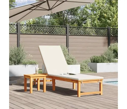 Sauļošanās Krēsls Ar Galdiņu Cietā Koksnes Akācijas Vidaxl Sauļošanās Krēsls Ar Galdiņu Cietā Koksnes Akācijas Vidaxl