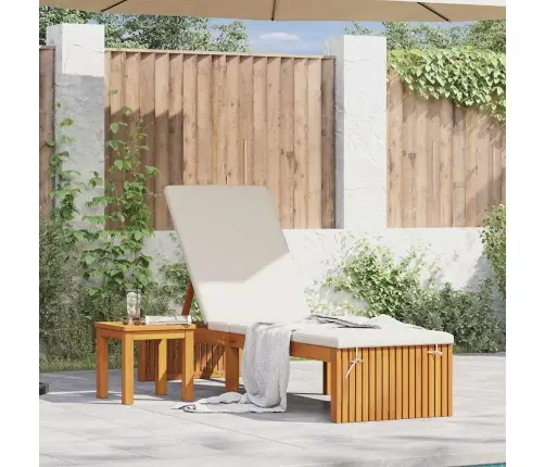 Saulės Gultas Ruda 200 X 55 X 94Cm Akacijos Medienos Masyvas Saulės Gultas Ruda 200 X 55 X 94Cm Akacijos Medienos Masyvas