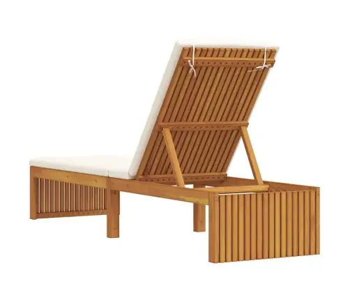 Saulės Gultas Ruda 200 X 55 X 94Cm Akacijos Medienos Masyvas Saulės Gultas Ruda 200 X 55 X 94Cm Akacijos Medienos Masyvas