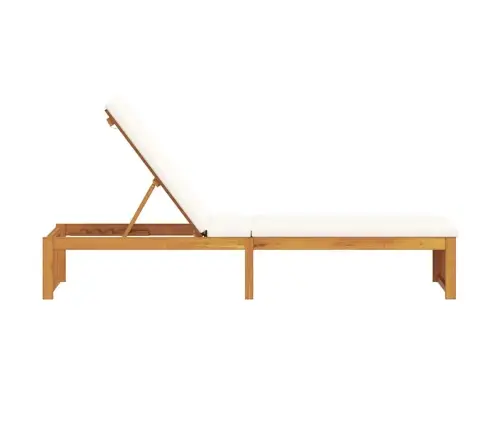 Saulės Gultas Ruda 200 X 55 X 94Cm Akacijos Medienos Masyvas Saulės Gultas Ruda 200 X 55 X 94Cm Akacijos Medienos Masyvas