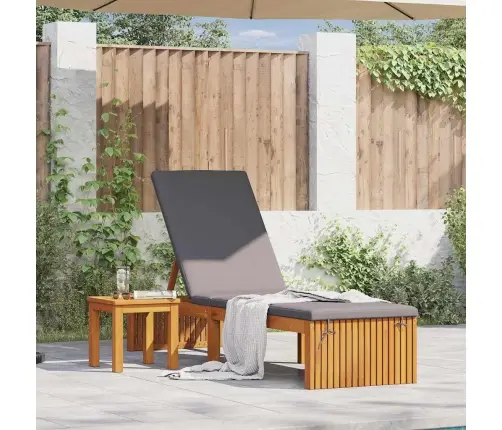 Sauļošanās Krēsls Ar Spilvenu 200X55X30 Cm Cietais Akācija Vidaxl Sauļošanās Krēsls Ar Spilvenu 200X55X30 Cm Cietais Akācija Vidaxl