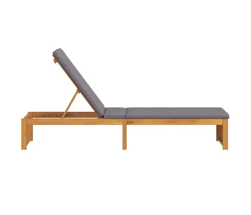 Sauļošanās Krēsls Ar Spilvenu 200X55X30 Cm Cietais Akācija Vidaxl Sauļošanās Krēsls Ar Spilvenu 200X55X30 Cm Cietais Akācija Vidaxl